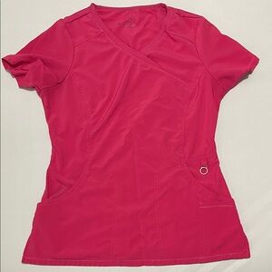 Pink Women's Cherokee Scrub Top